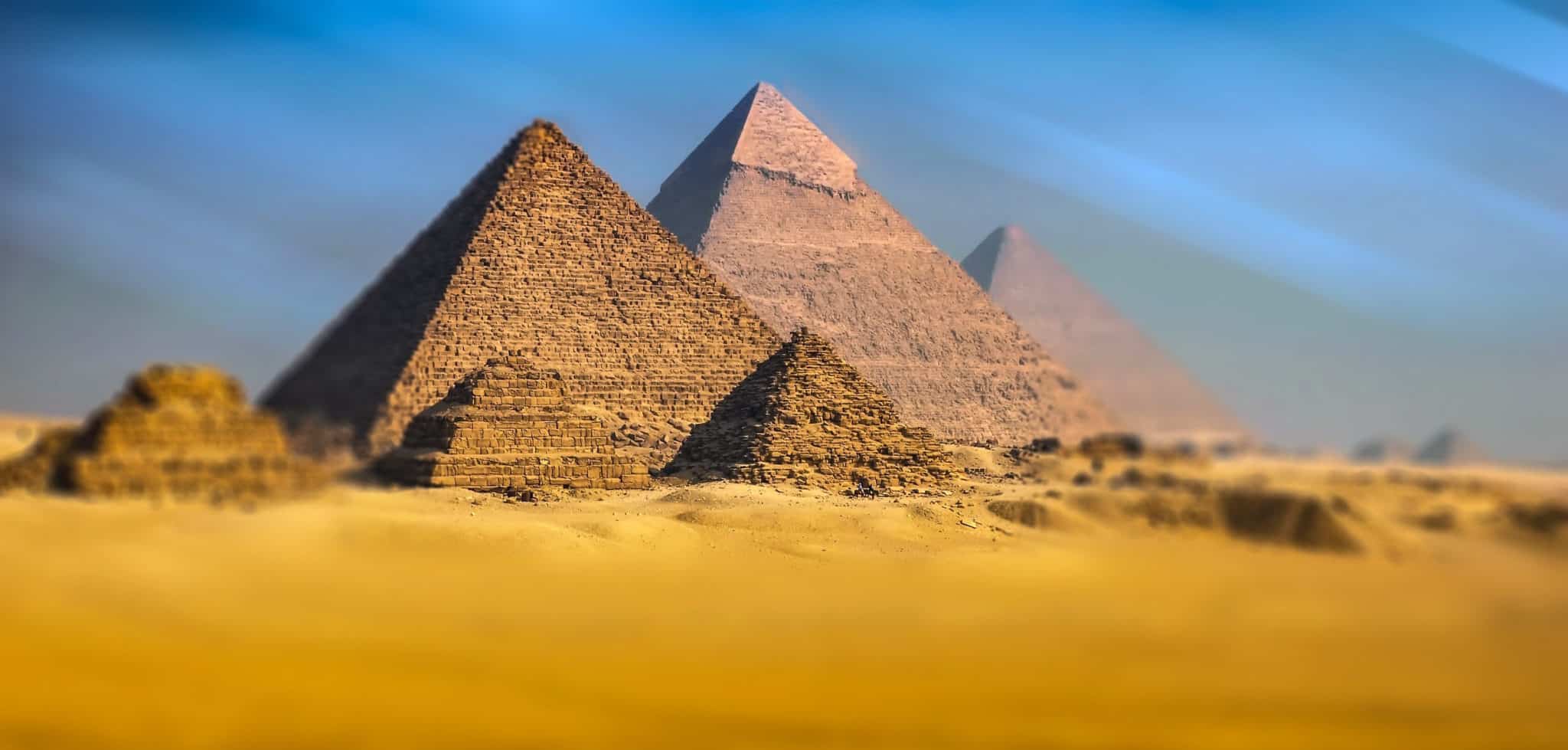 Full View of the Pyramids of Giza