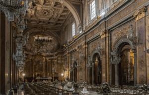 The interior of Basilica di San Giovanni e Paolo in Venice