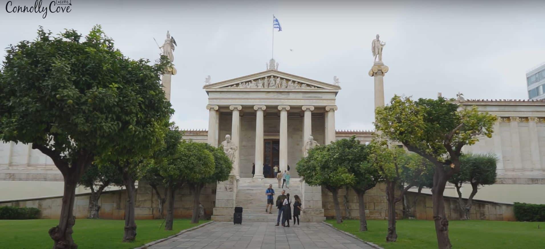 A remarkable landmark in Athens, Greece, Academy of Athens