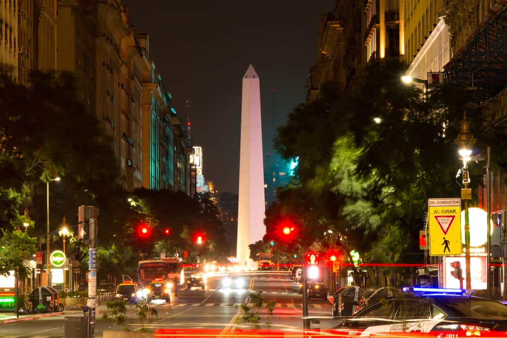 The Obelisk of Buenos Aires was built in 1936 to celebrate the 400th anniversary of the city founding Alberto Prebisch