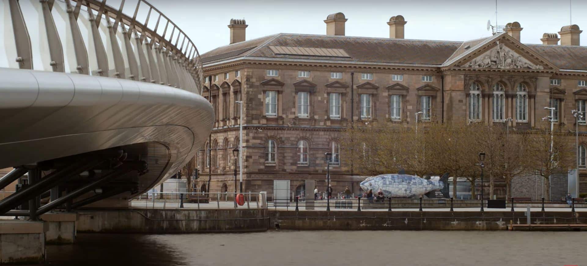 Ireland's Belfast city center- Northern Ireland, Big Fish statue