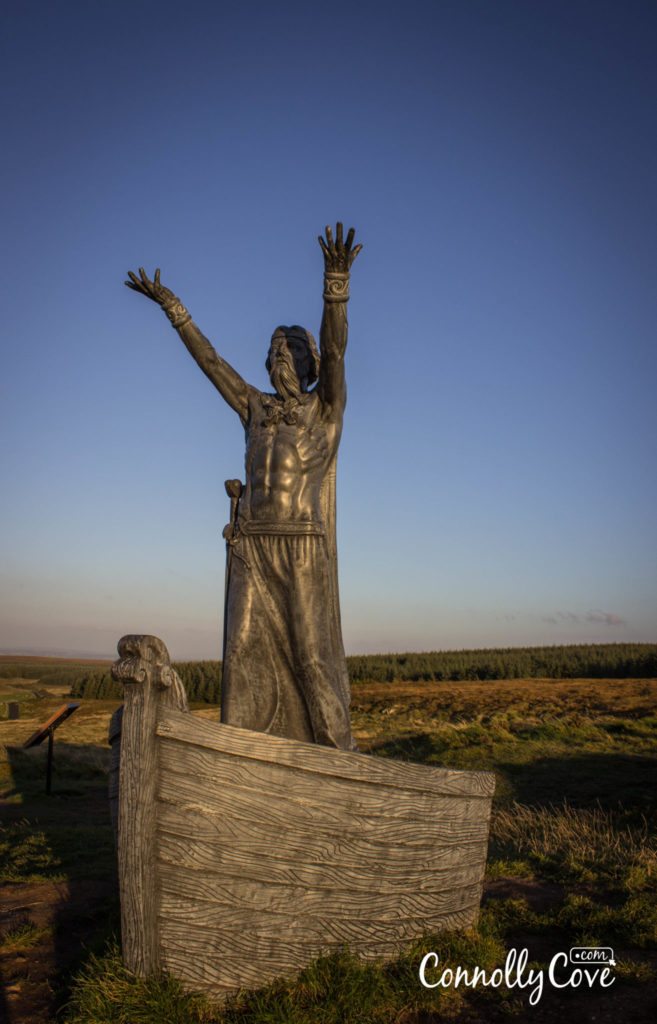 Statue of Manannán mac Lir-Gortmore Viewing Point on Binevenagh Mountain - Limavady - County Derry/Londonderry