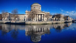 Four Courts - Along the River Liffey in Dublin, Ireland
