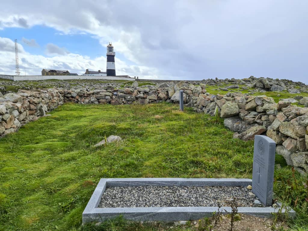 Pictured is Foreigner's Graveyard in Tory Island, Co. Donegal, where 8 of the crewmen were buried