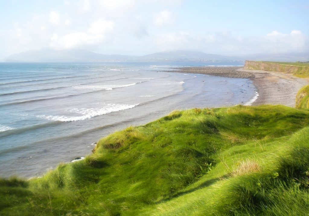 Irish coastline and beach