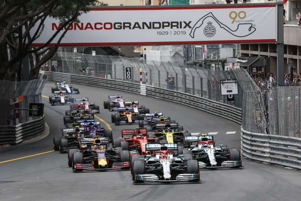 The beginning of the Monaco Grand Prix 2019