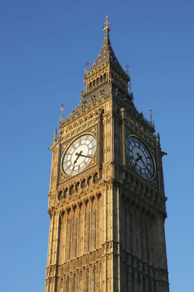 The famous Big Ben in London