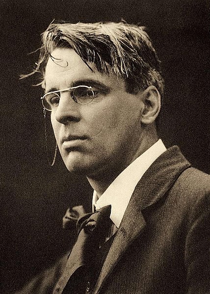 W.B Yeats poses for a picture
