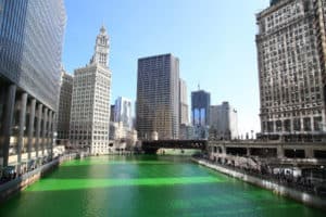 The Chicago River Dyed Green for St. Patricks Day2 Since the 17th century, St. Patrick’s Day has been a huge holiday for Ireland, and eventually, the world. Today, it seems that all of the countries have their unique way to go green in celebration of Ireland’s national holiday. Travel around the world with us as we look at how 7 different countries honour St. Patrick.