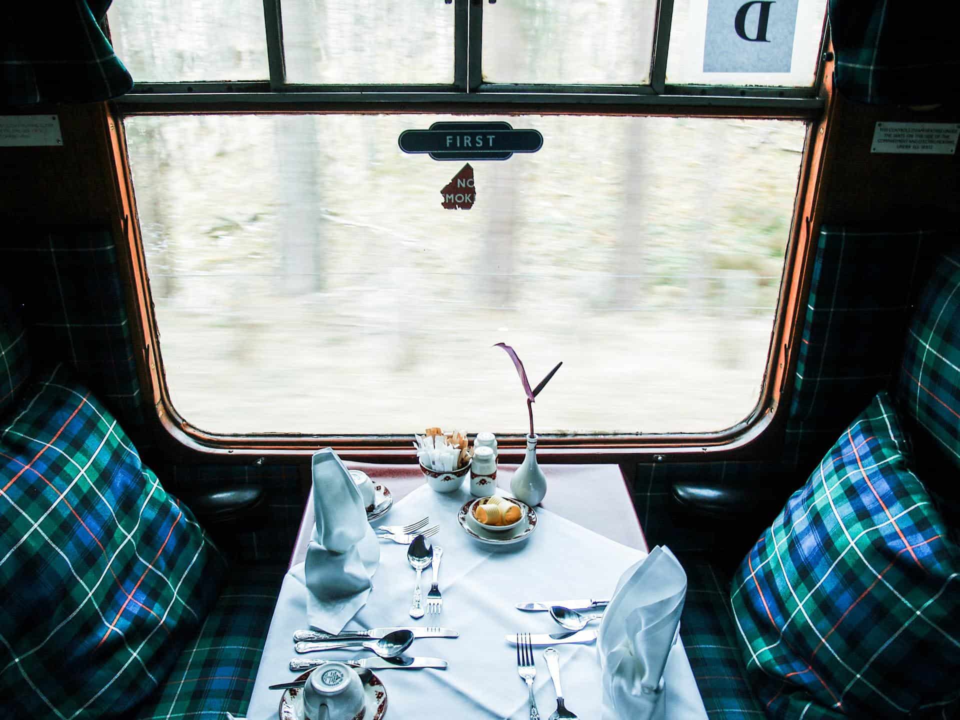 Take a ticket on a train of Scotland, UK
