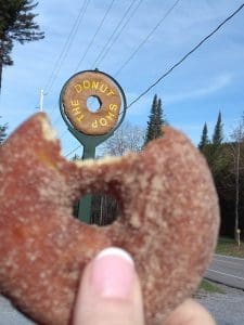 Donut Shop in the Adirondack mountains