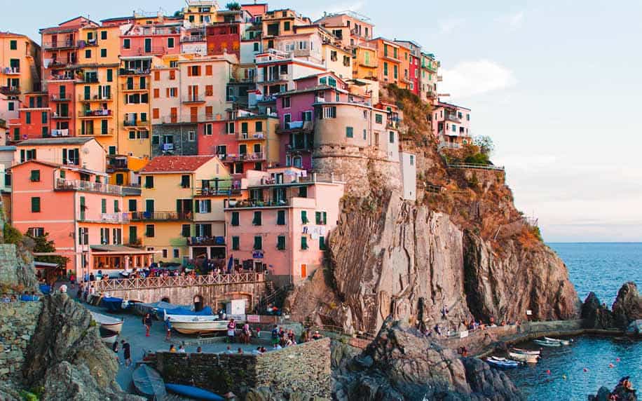 The Cliffs of Cinque Terre in Manarola in Italy - things to do in Italy