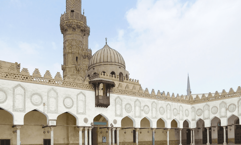 Al-Azhar Mosque in Egypt is decadent in design and detail