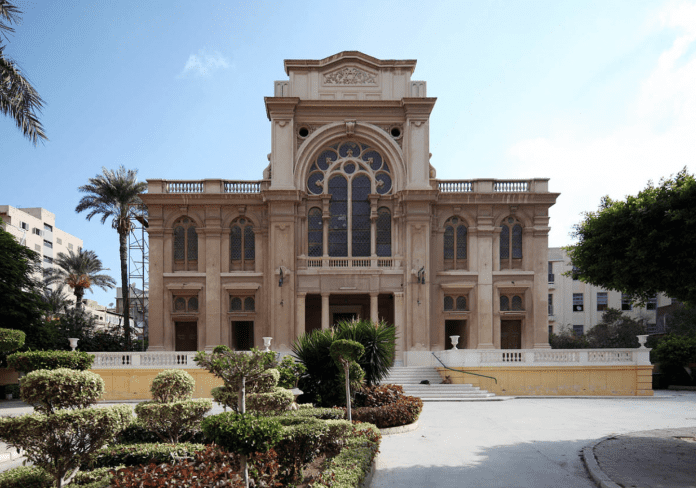 Front Entrance of Eliyahu Hanavi Synagogue in Egypt