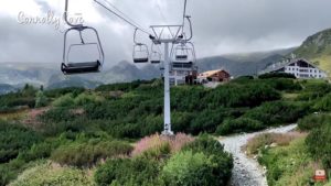 Chairlifts taking you to the Rila Mountain Hut