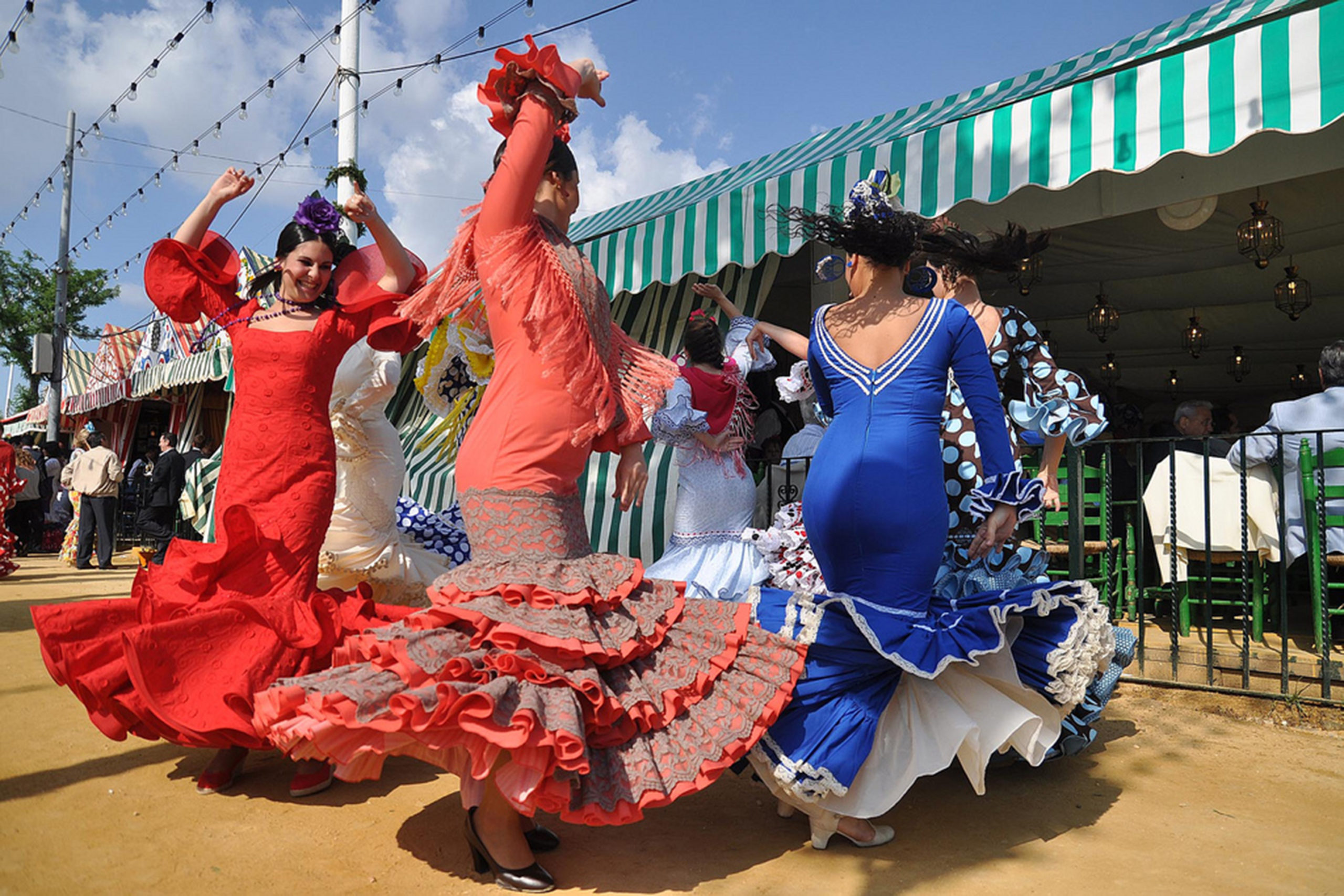 Beautiful Ladies dancing, Seville, Spain