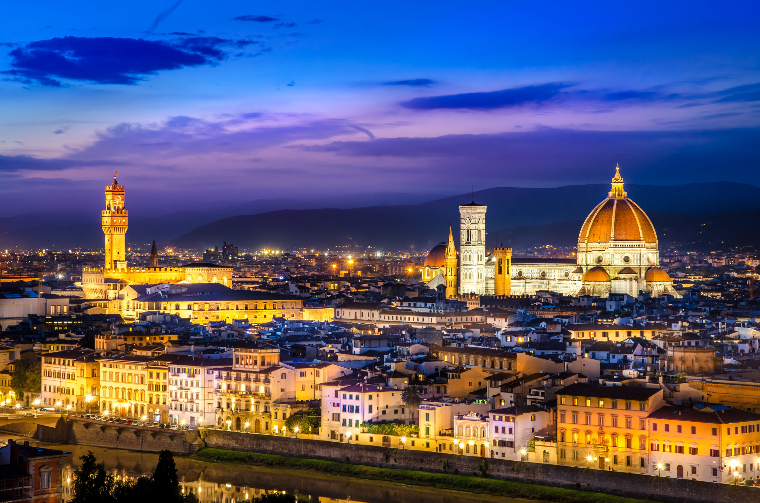 Florence at Night from Piazzale Michelangelo