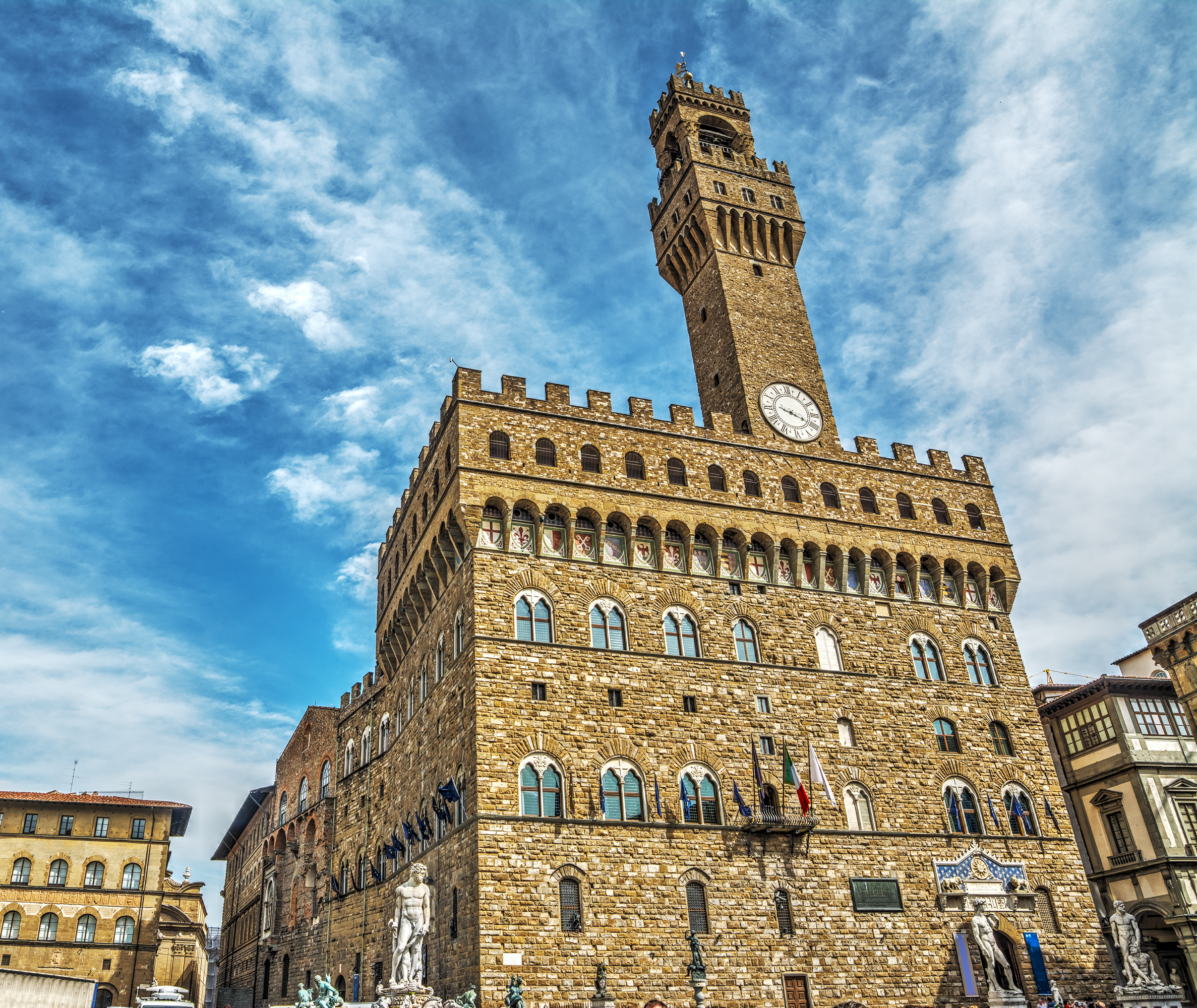 Palazzo Vecchio in Piazza della Signoria, Florence, italy