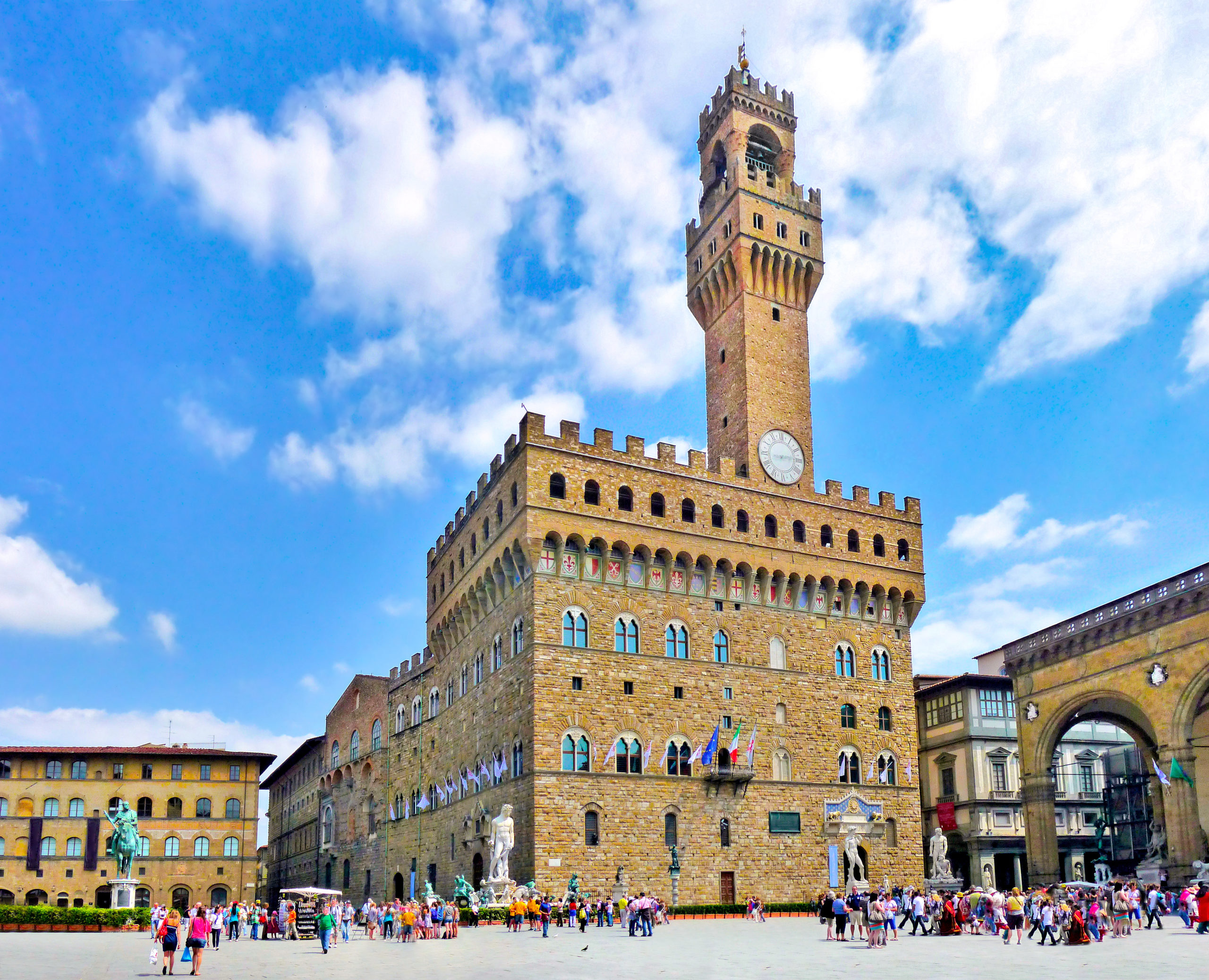 Piazza della Signoria and Palazzo Vecchio, Florence, Italy