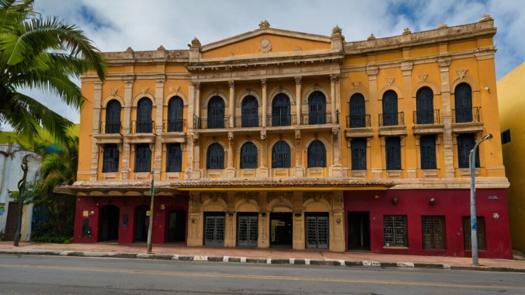 Stock Photography Teatro Tapia Puerto Rico from the outside 2