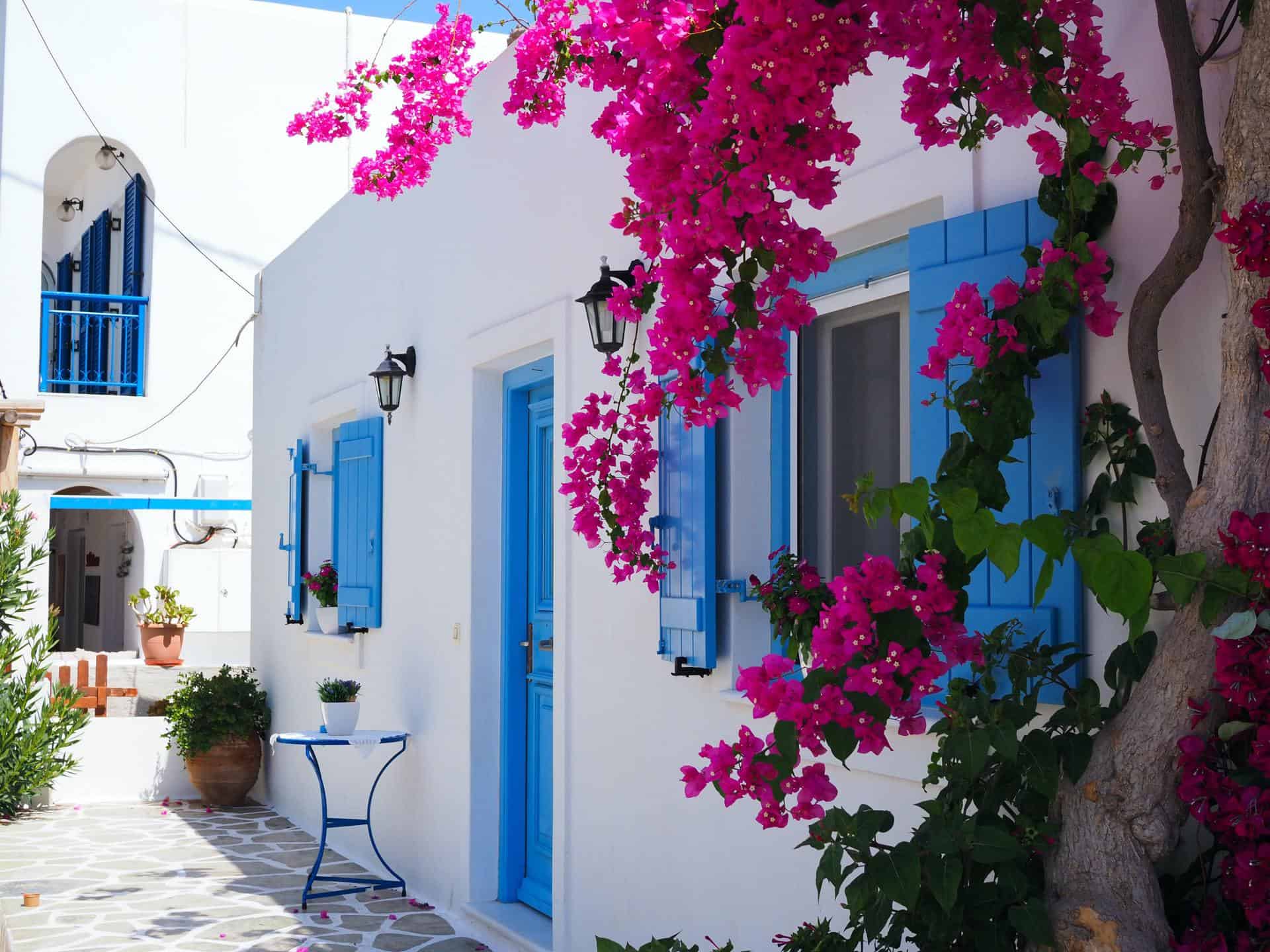 A white washed house in Greece