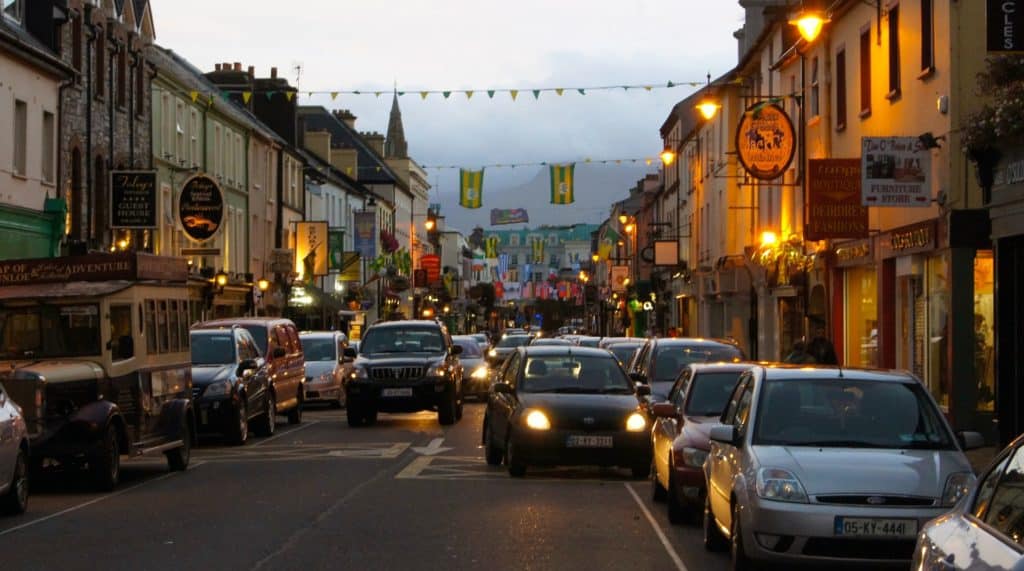 Shopping street in Northern Ireland