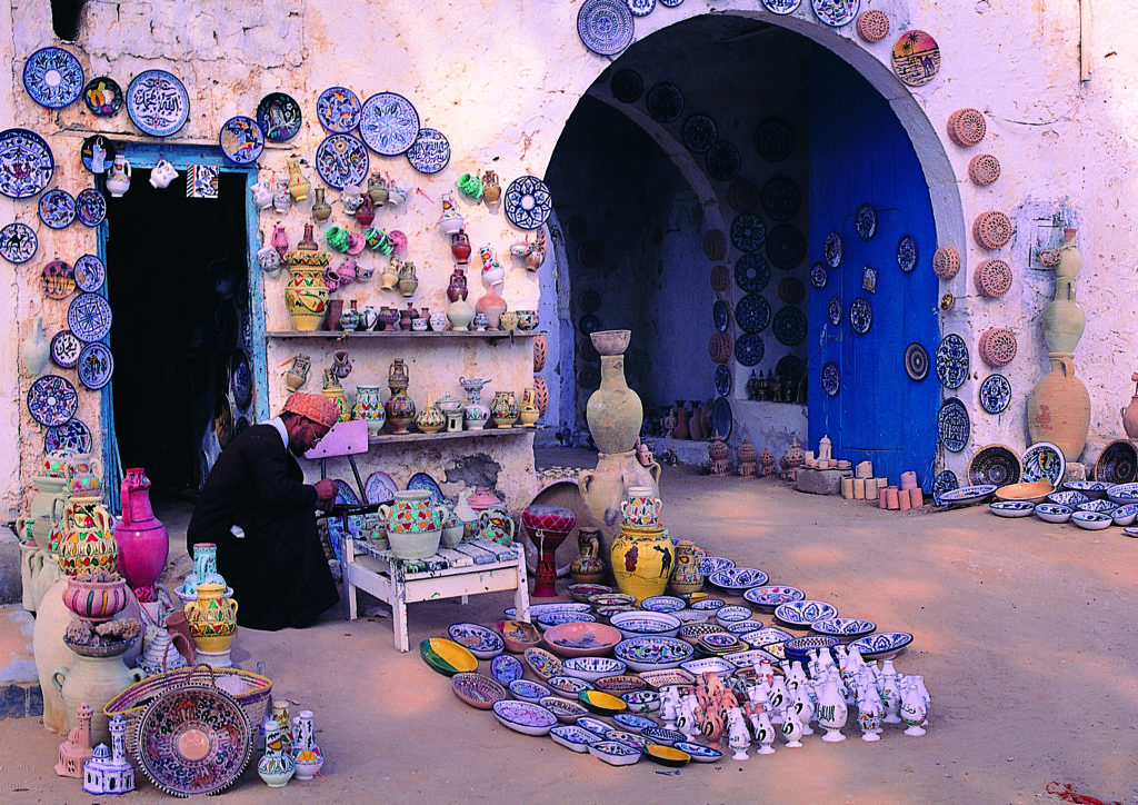 Tunisian gift shop in Africa