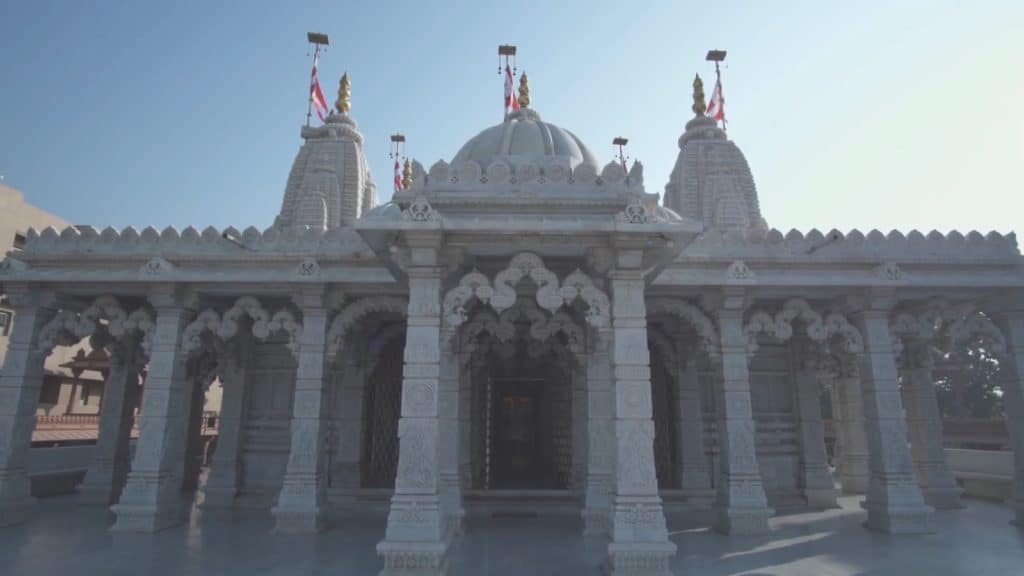 A view of Swaminarayan Temple in New Delhi India (South Asia Region)