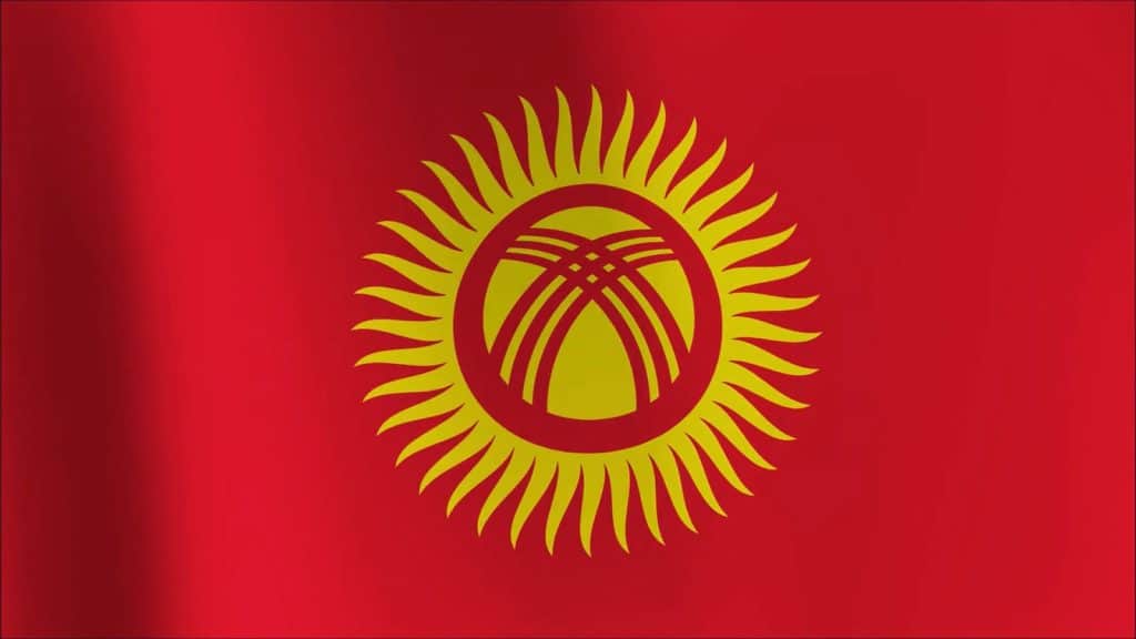 Kyrgyzstan Flag (Central Asia)