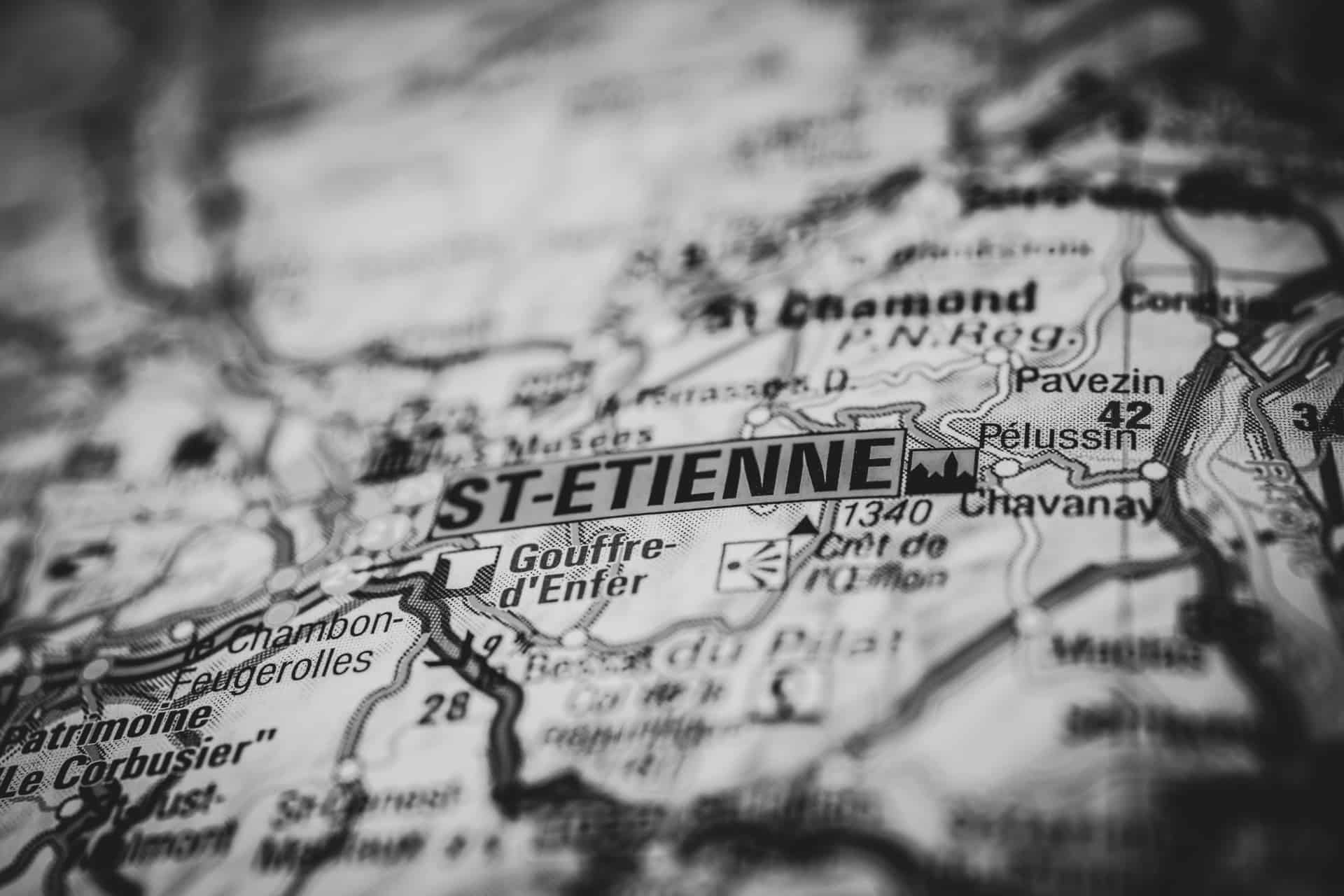 Saint-Etienne on the European map