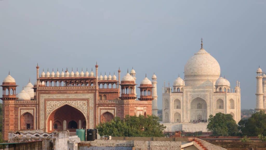 Taj Mahal in Uttar Pradesh in India (South Asia Region)
