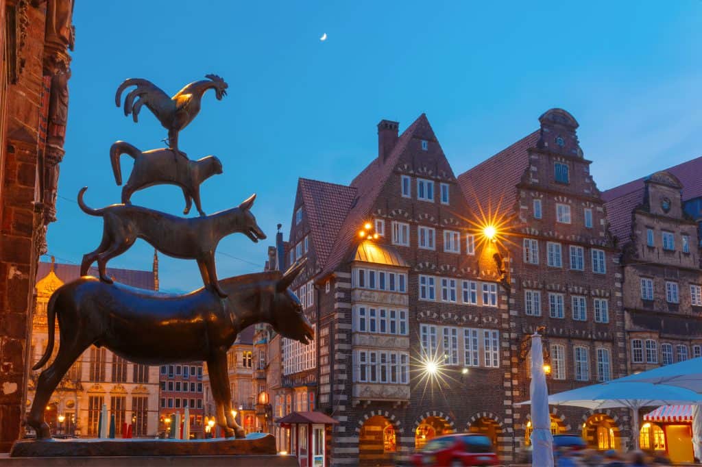 The Towns Musicians in Bremen 1 Located on the line of the longest river flowing through Germany; the Weser, Bremen is the capital of a two-city state in Germany called the Free Hanseatic City of Bremen.