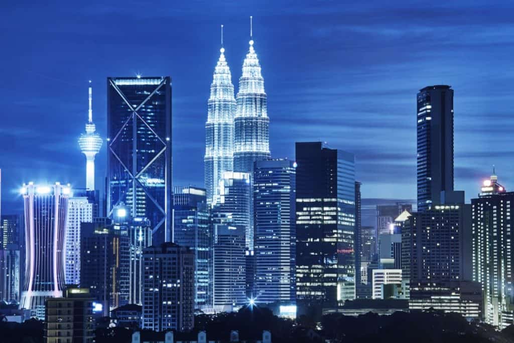 Wonders of Kuala Lumpur - City skyline at Night