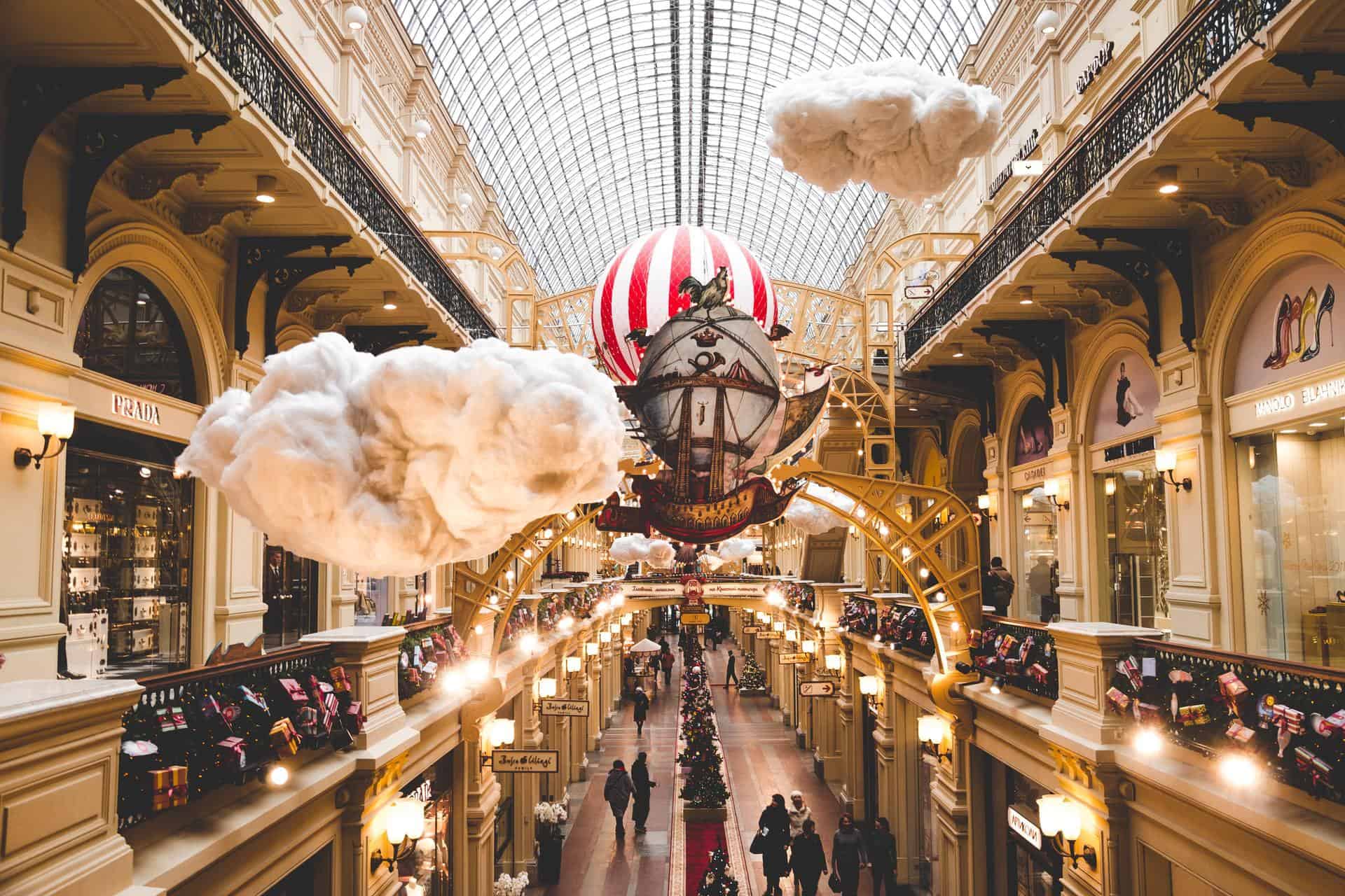 Shopping in Moscow is filled with fun activities