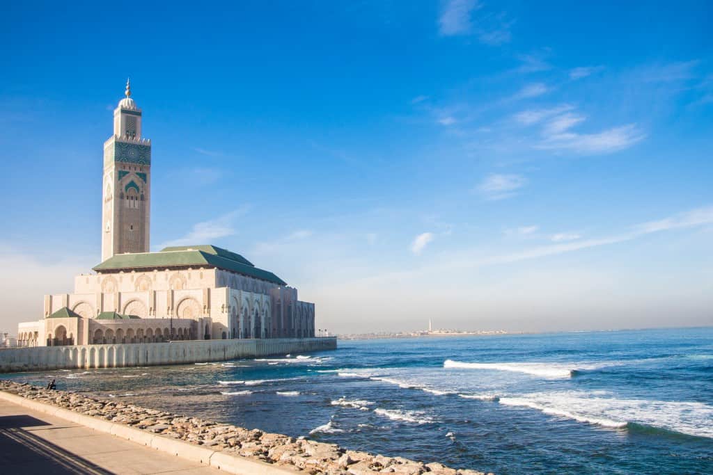 An iconic landmark of Casablanca, Hassan II Mosque, Morocco, Pixabay