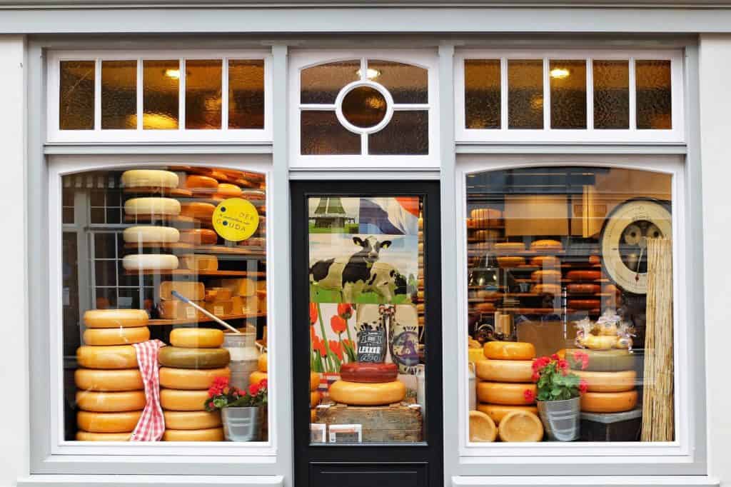 A cheese store in Gouda, the Netherlands, Pixabay