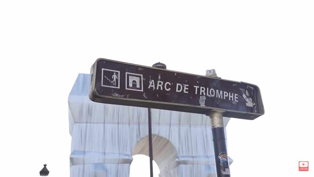 Arc de Triomphe Street Sign - Paris