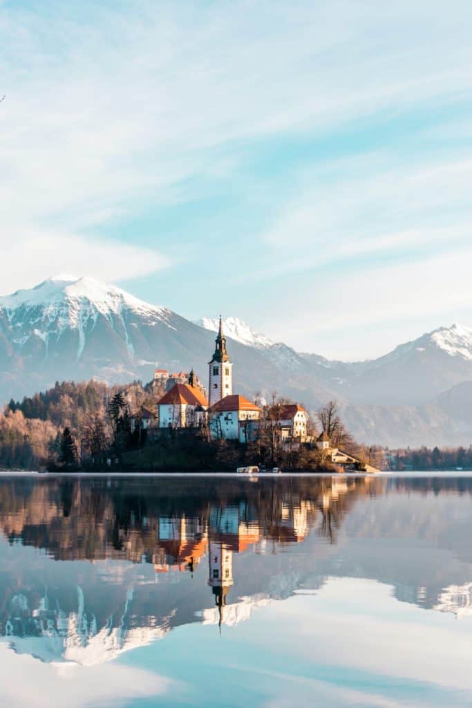 Lake Bled in Winter