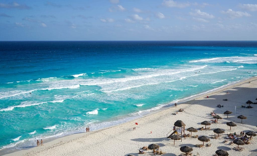Mexico, Cancun, Beach, Waves