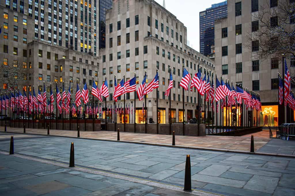 Rockefeller Center, American Flags