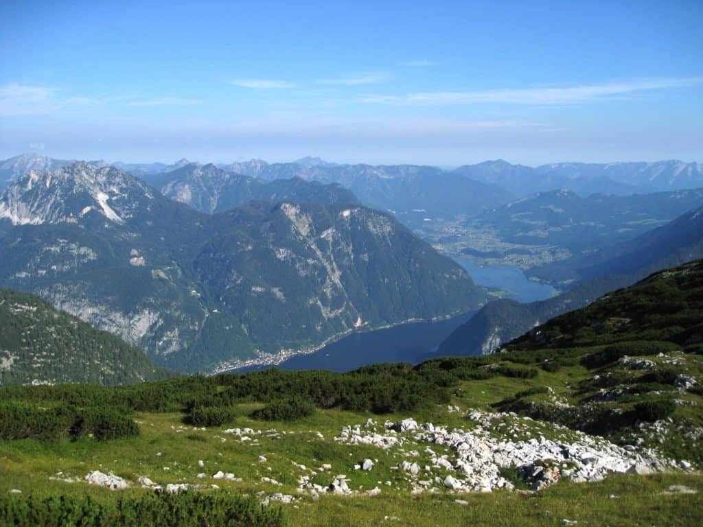 No-end stretches of landscapes, Salzkammergut, Austria