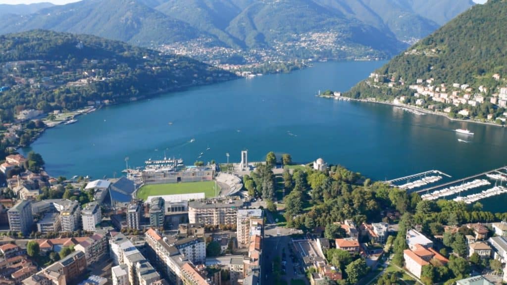 Town of Como and Lake Como