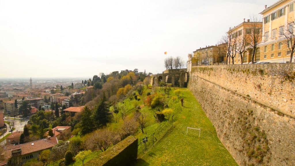View of the town of Bergamo