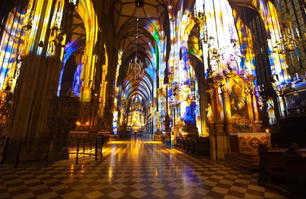Interior of St. Stephen's Cathedral. Vienna, Austria