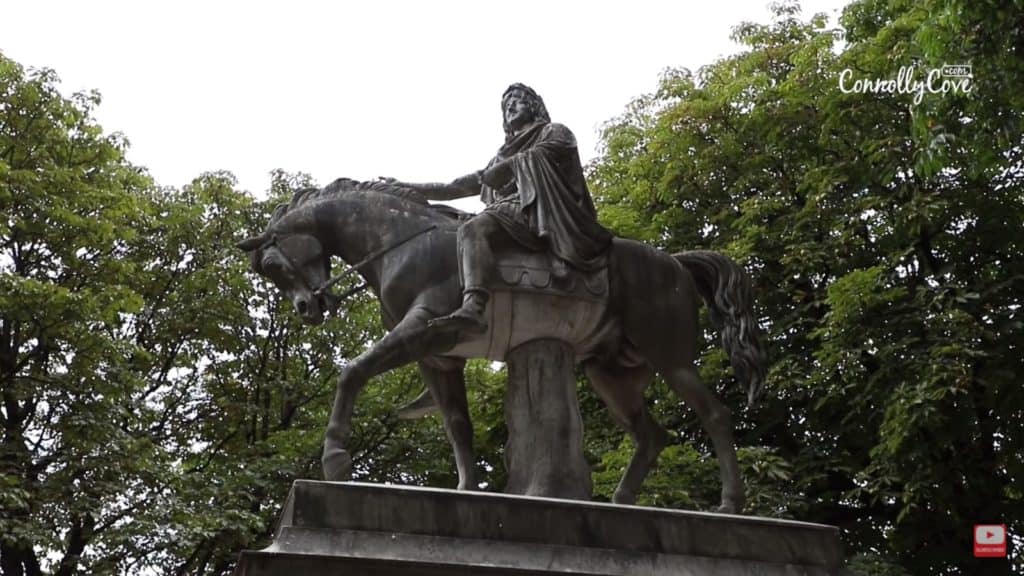 Statue of Louis XIII in Place des Vosges