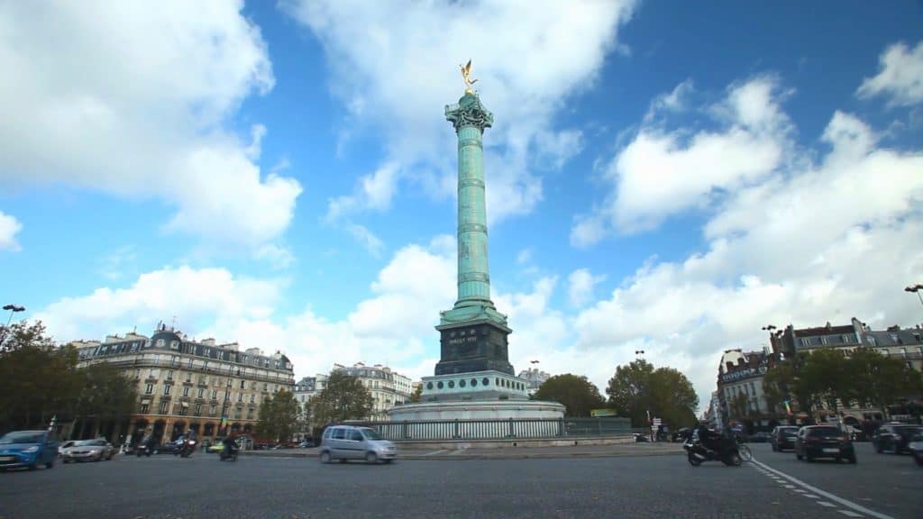 View of Place de la Bastille