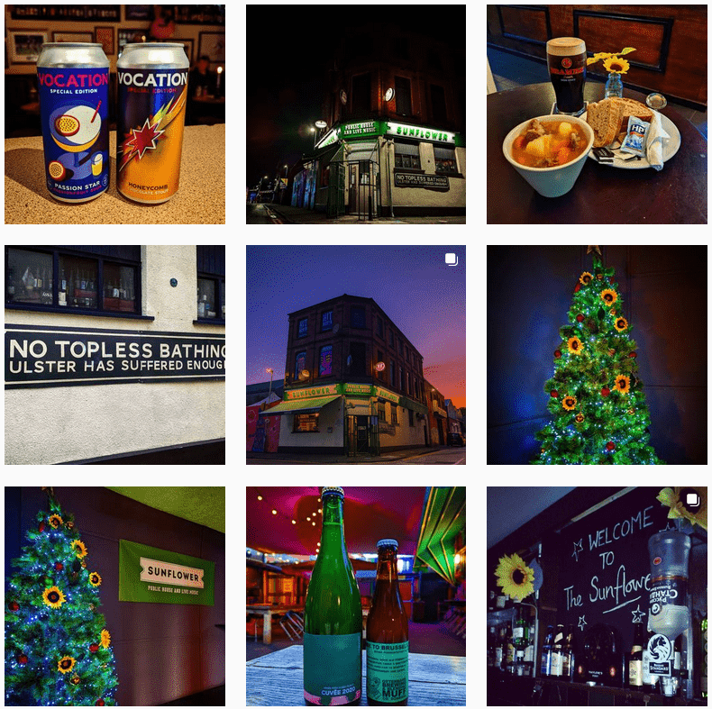 The Sunflower, instagram feed, craft beer in Belfast
