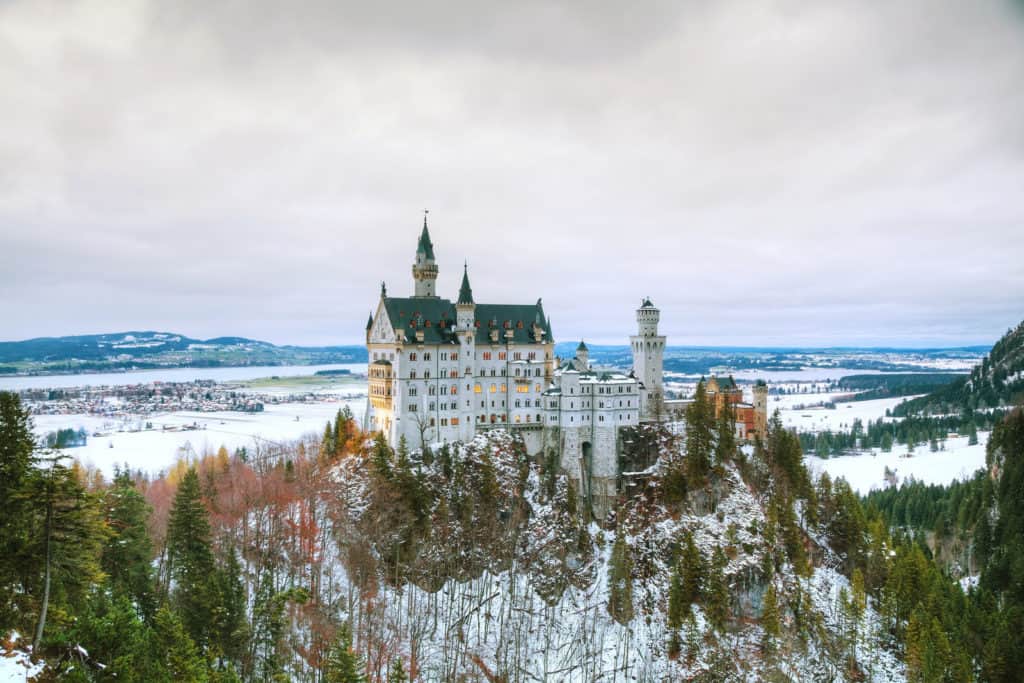 20959304 neuschwanstein castle in bavaria germany “Do you wanna build a snowman?” Perhaps, similar to Olaf built by Elsa in the animation Frozen?! 