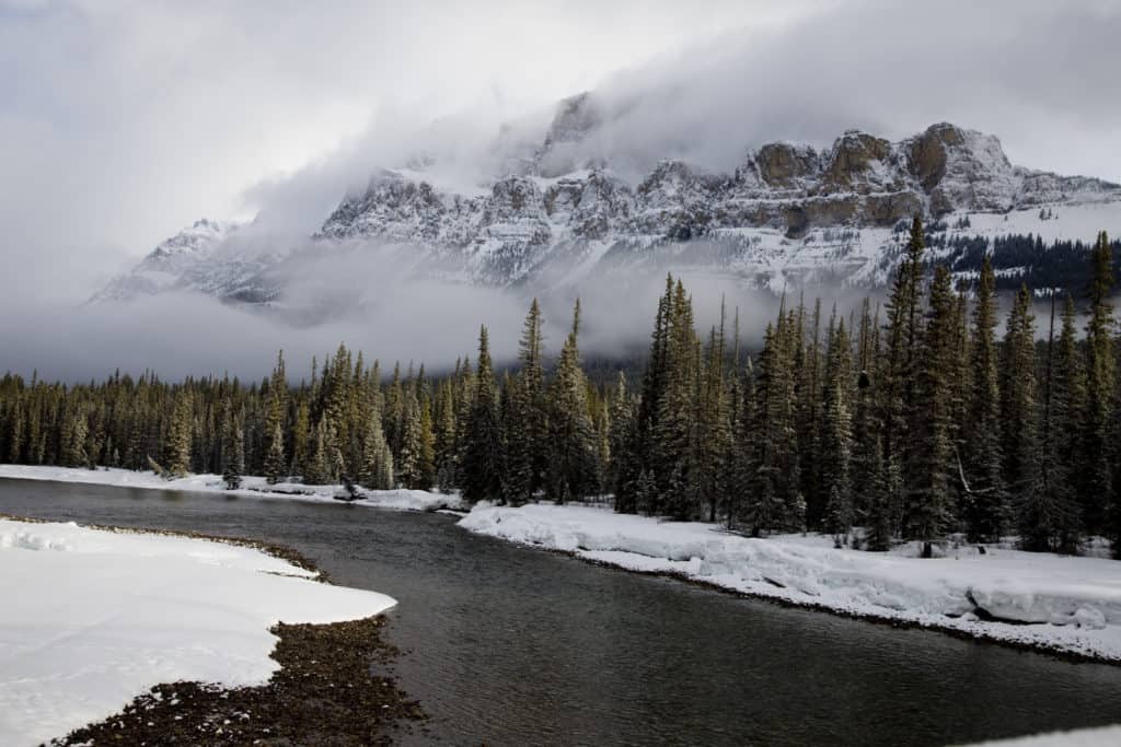 24783416 castle mountain alberta in winter “Do you wanna build a snowman?” Perhaps, similar to Olaf built by Elsa in the animation Frozen?! 