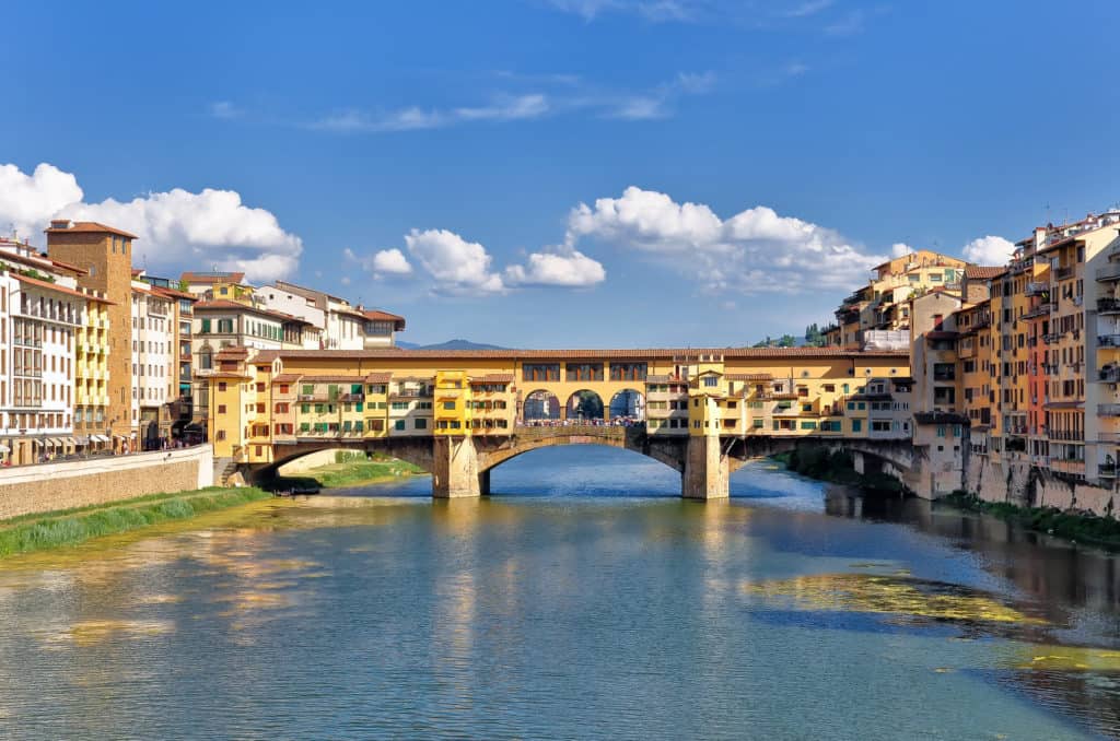 7165194 florence ponte vecchio river view One of the most visited cities in Italy, Florence is famous for its history as it was once a centre of medieval European trade and finance and one of the wealthiest cities at the time. It is also considered the birthplace of the Renaissance movement, and has been called 